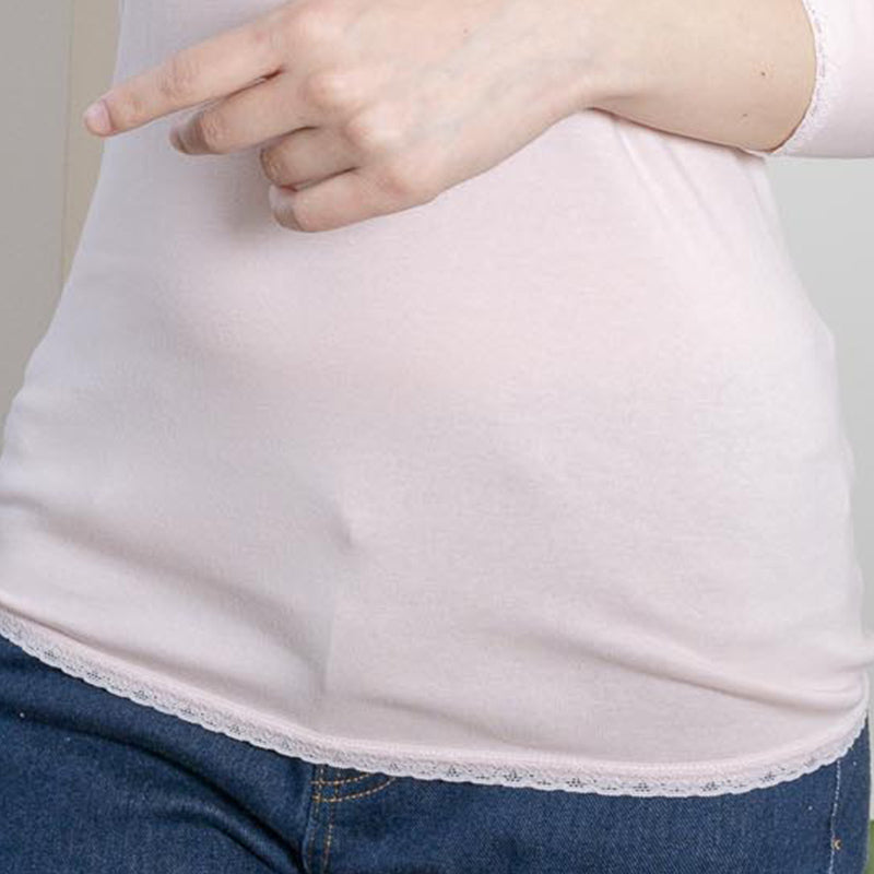 岩盤浴 遠赤8分袖当て布付きレディースインナー | 冷えのお悩み・冷房対策