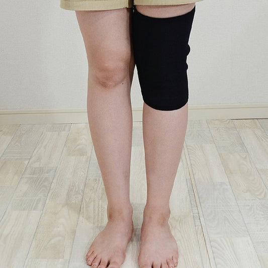 ブラックシリカ 岩盤浴 ひざ用サポーター片膝用 6746 | 冷えのお悩み・冷房対策・関節の痛み