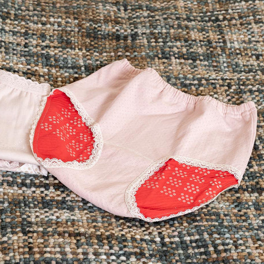 岩盤浴 裏赤レディースショーツ | 冷えのお悩み・冷房対策・お腹の冷え