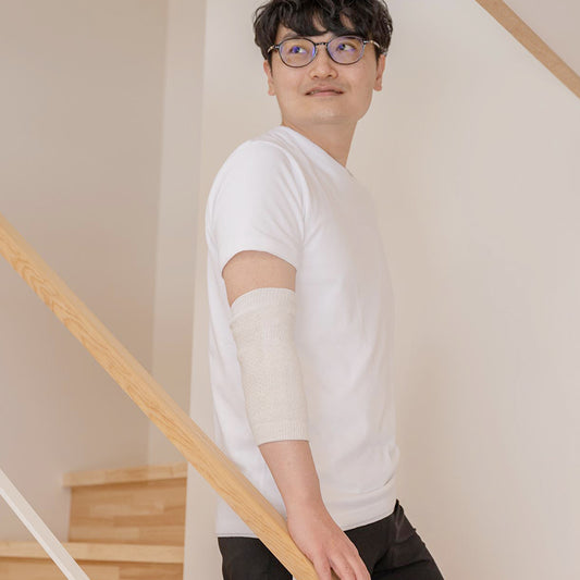 ブラックシリカ 岩盤浴 シルクアームウォーマー 片腕用 6706 | 冷えのお悩み・冷房対策・関節の痛み