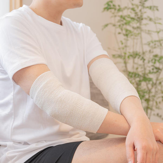 岩盤浴 シルクアームウォーマー 両腕用 | 冷えのお悩み・冷房対策・関節の痛み