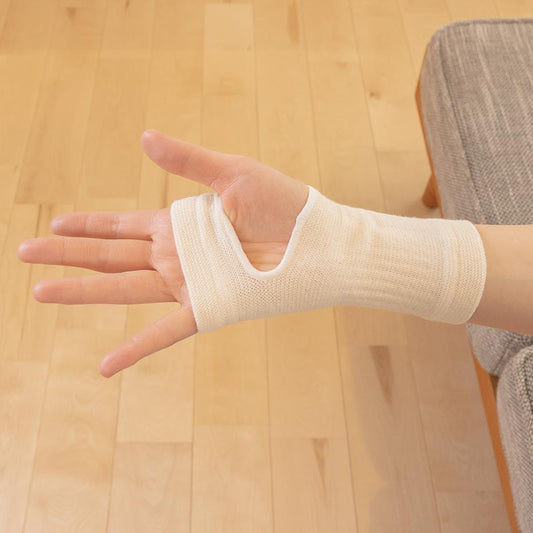 岩盤浴 綿手の平ウォーマー | 冷えのお悩み・冷房対策・関節の痛み